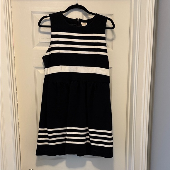 J. Crew Dresses & Skirts - J. Crew Women’s Black and White Striped Sleeveless Dress